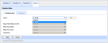 Codeless app development set data entry form