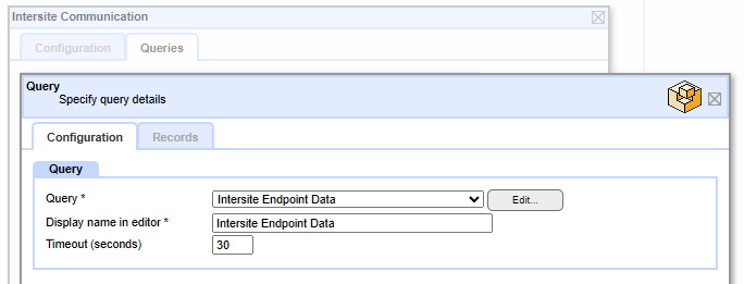 neatComponents - Send data with an Intersite Communication action