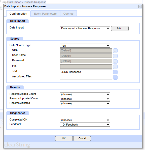neatComponents - Receive and process the response data
