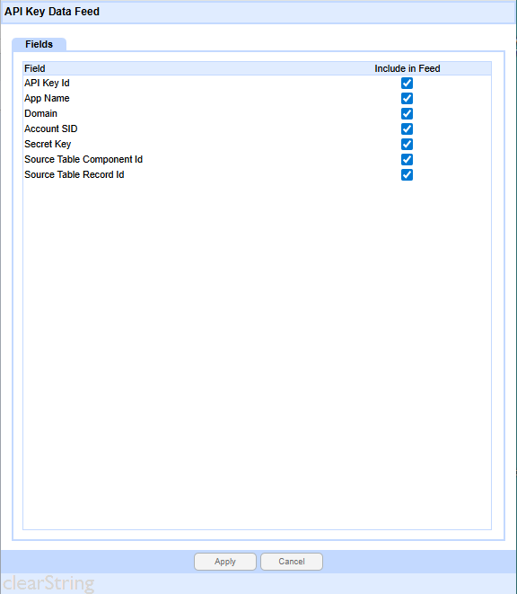 neatComponents - API Key Data Feed
